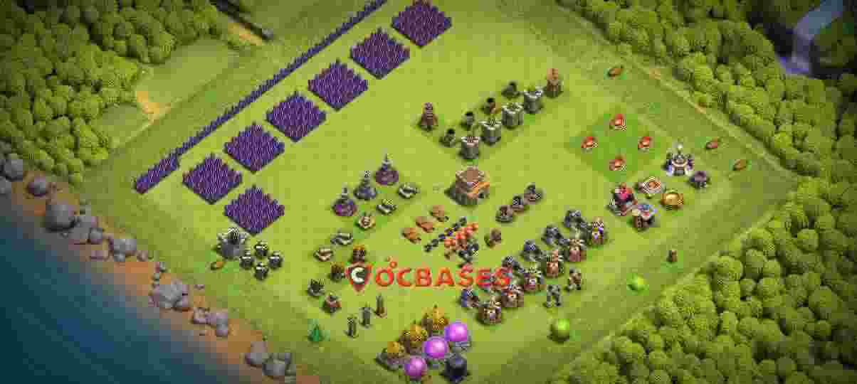 Town Hall 8 Base – Layout id: 5kxue base layout