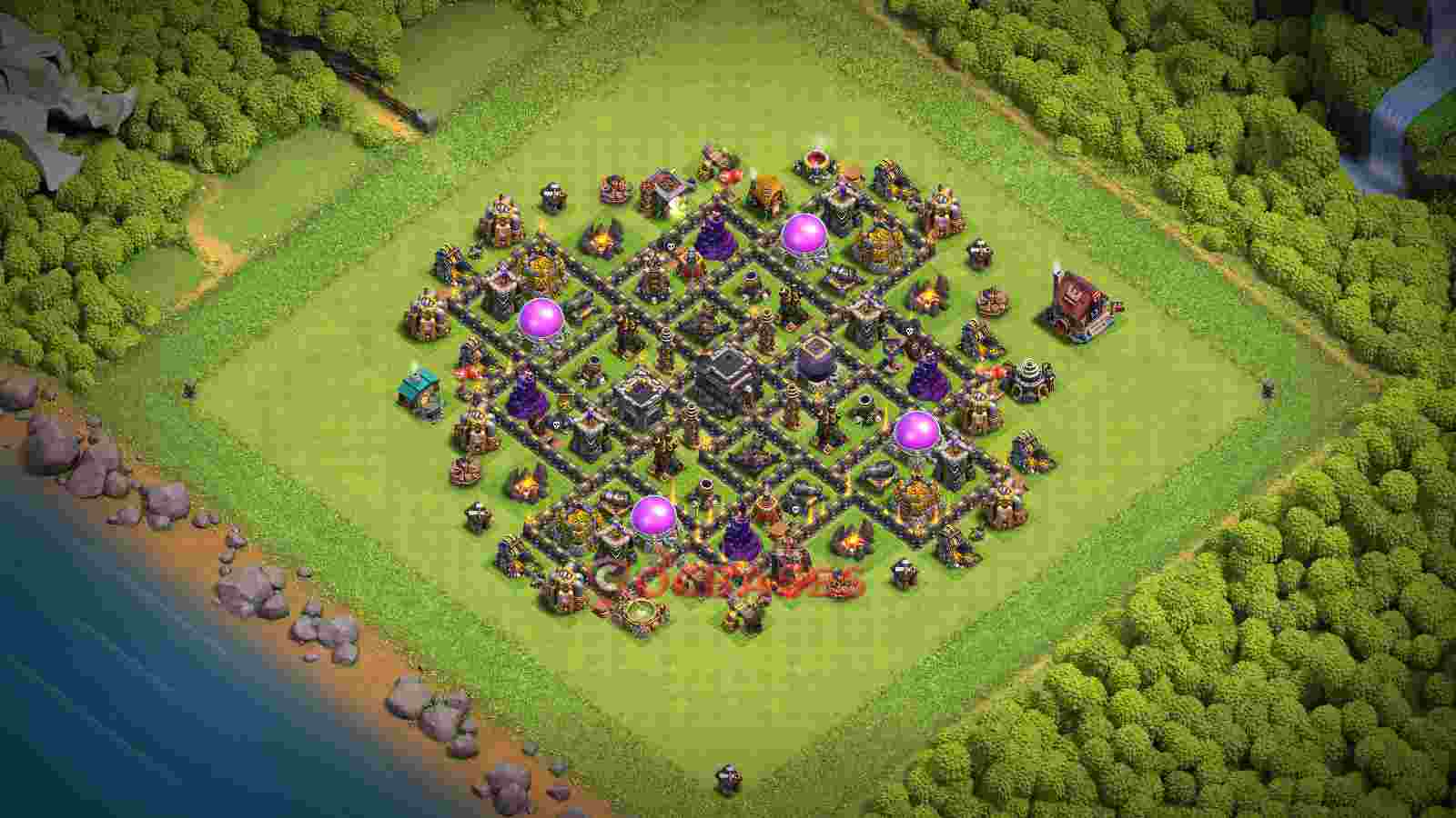 Town Hall 9 Base -war – Layout id: dgt0f base layout