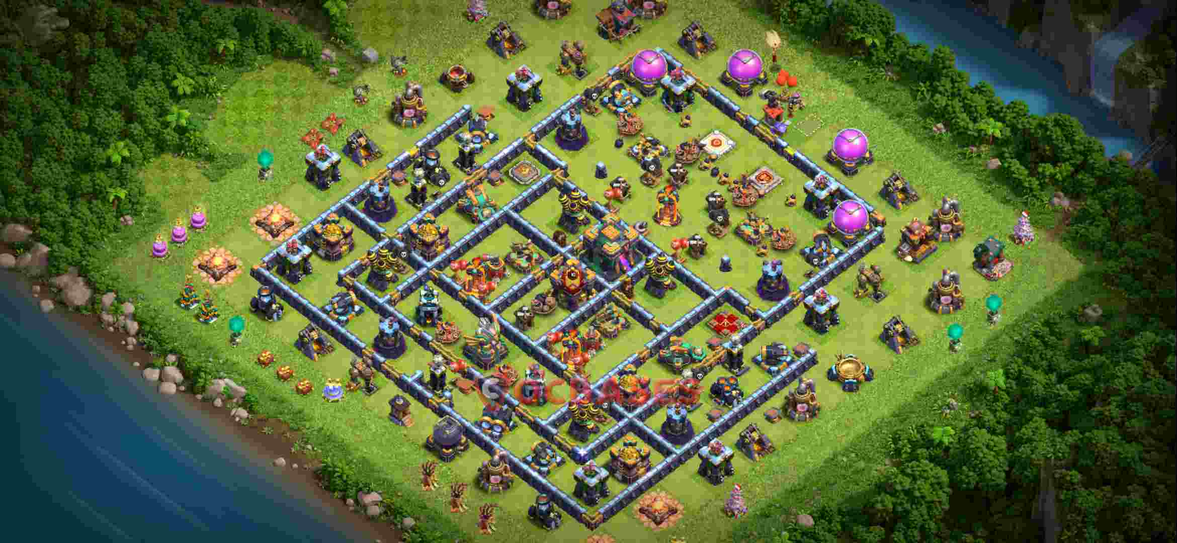Town Hall 14 Base – Layout id: onh03 base layout