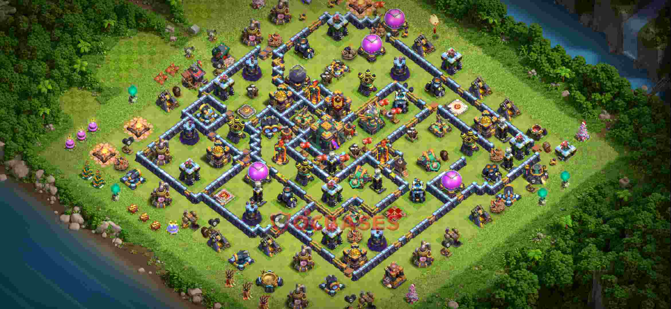 Town Hall 14 Base – Layout id: rqqip base layout