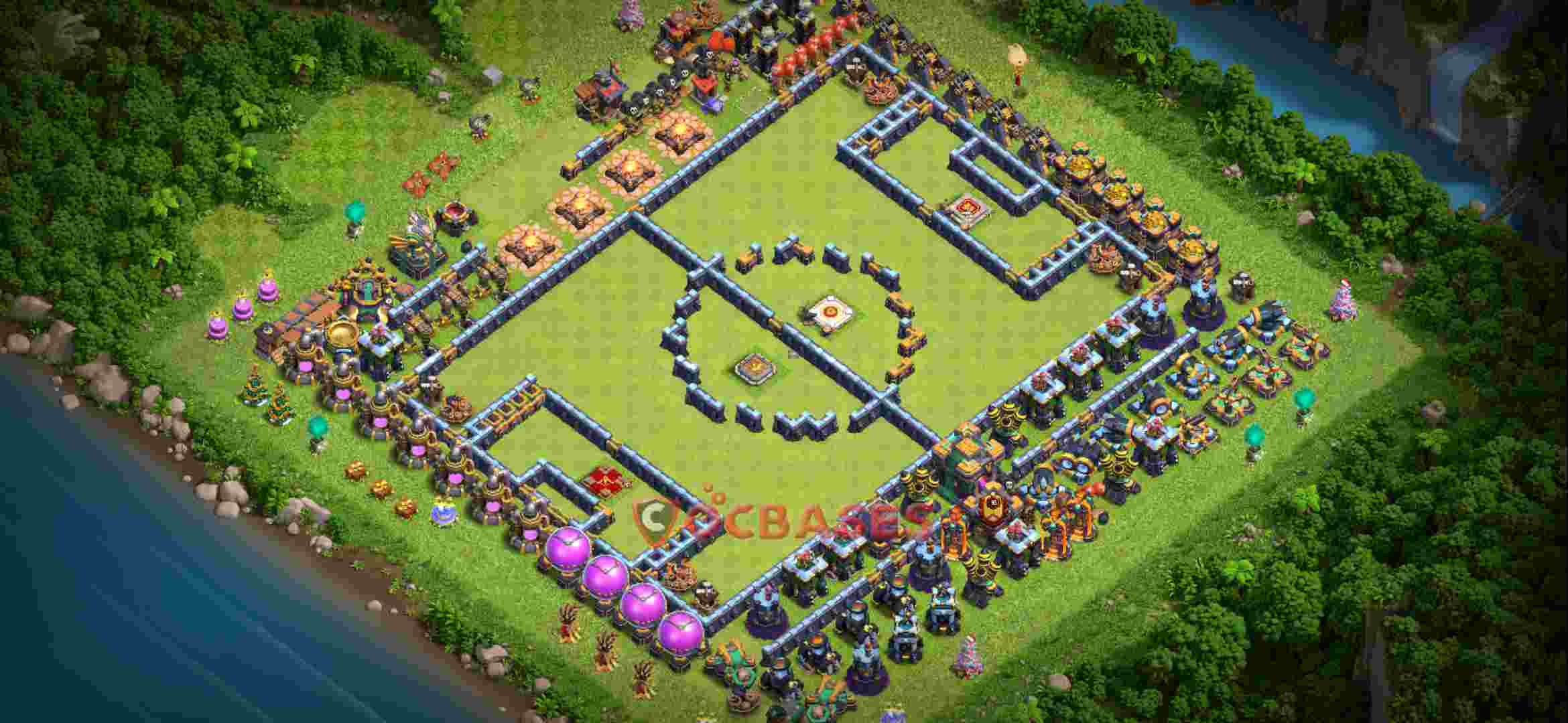 Town Hall 14 Base – Layout id: kwmue base layout