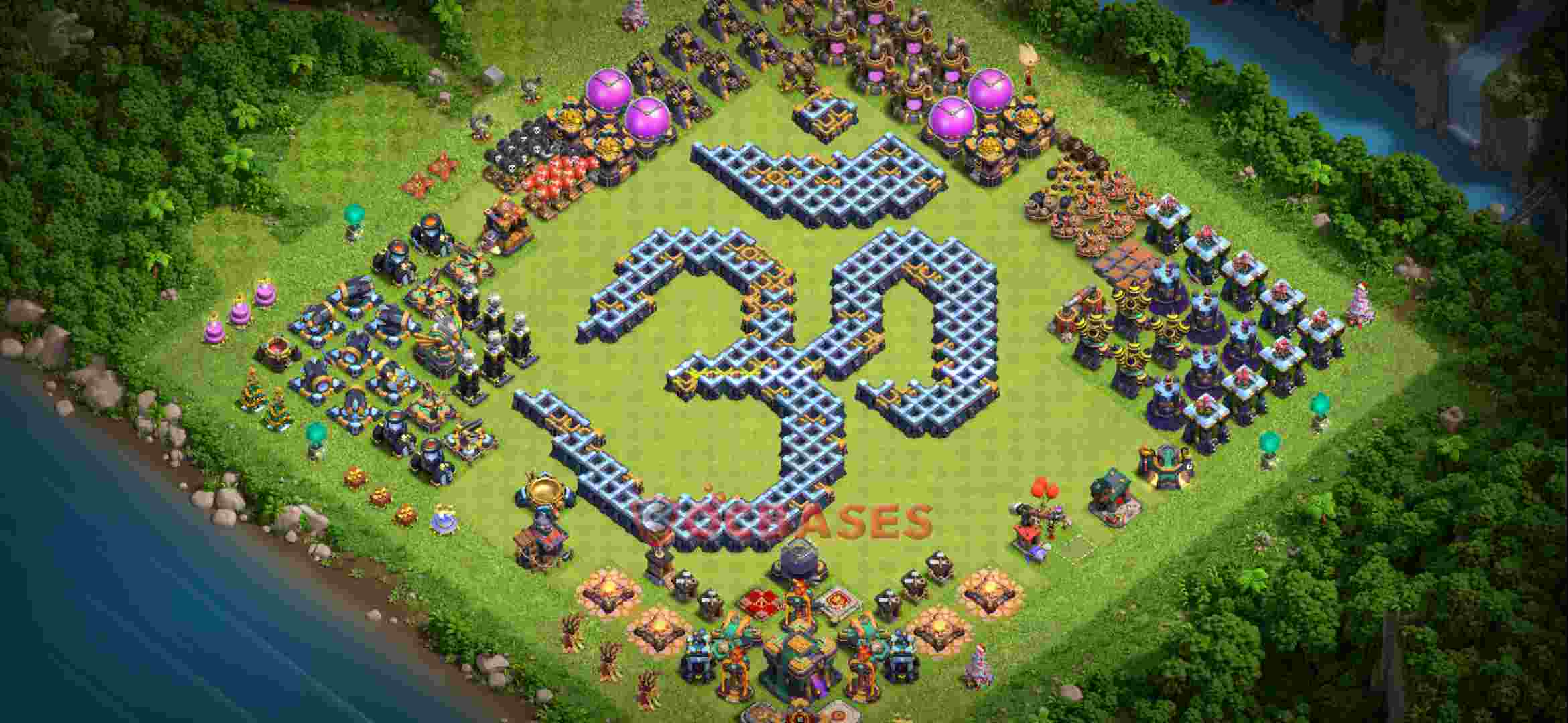 Town Hall 14 Base – Layout id: ibk3o base layout