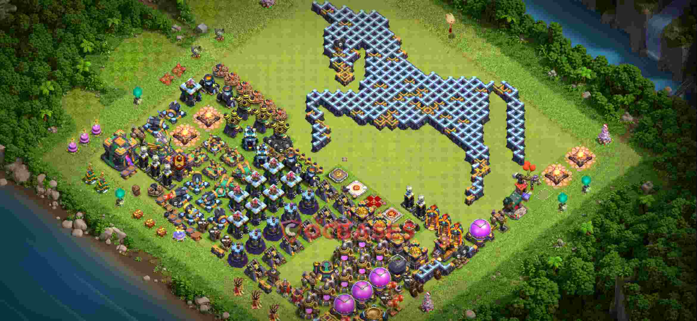 Town Hall 14 Base – Layout id: tstd1 base layout