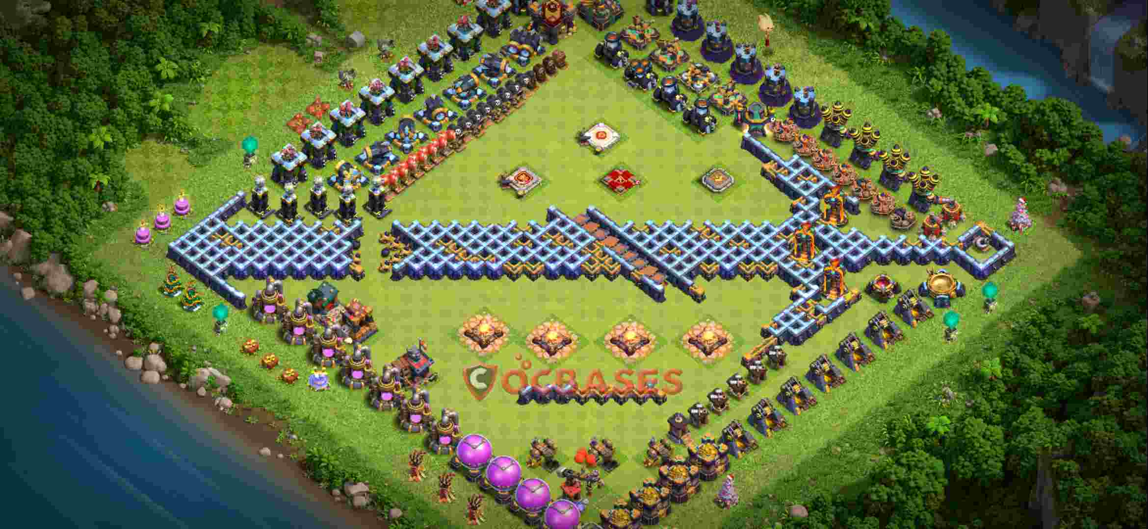 Town Hall 14 Base – Layout id: c967w base layout