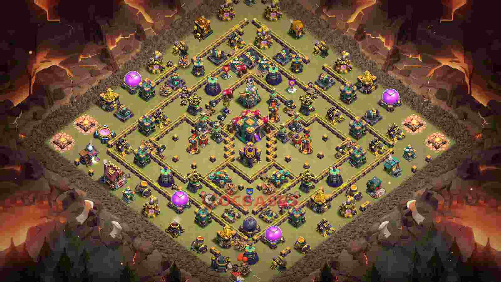 Town Hall 14 Base -war – Layout id: w1wh6 base layout