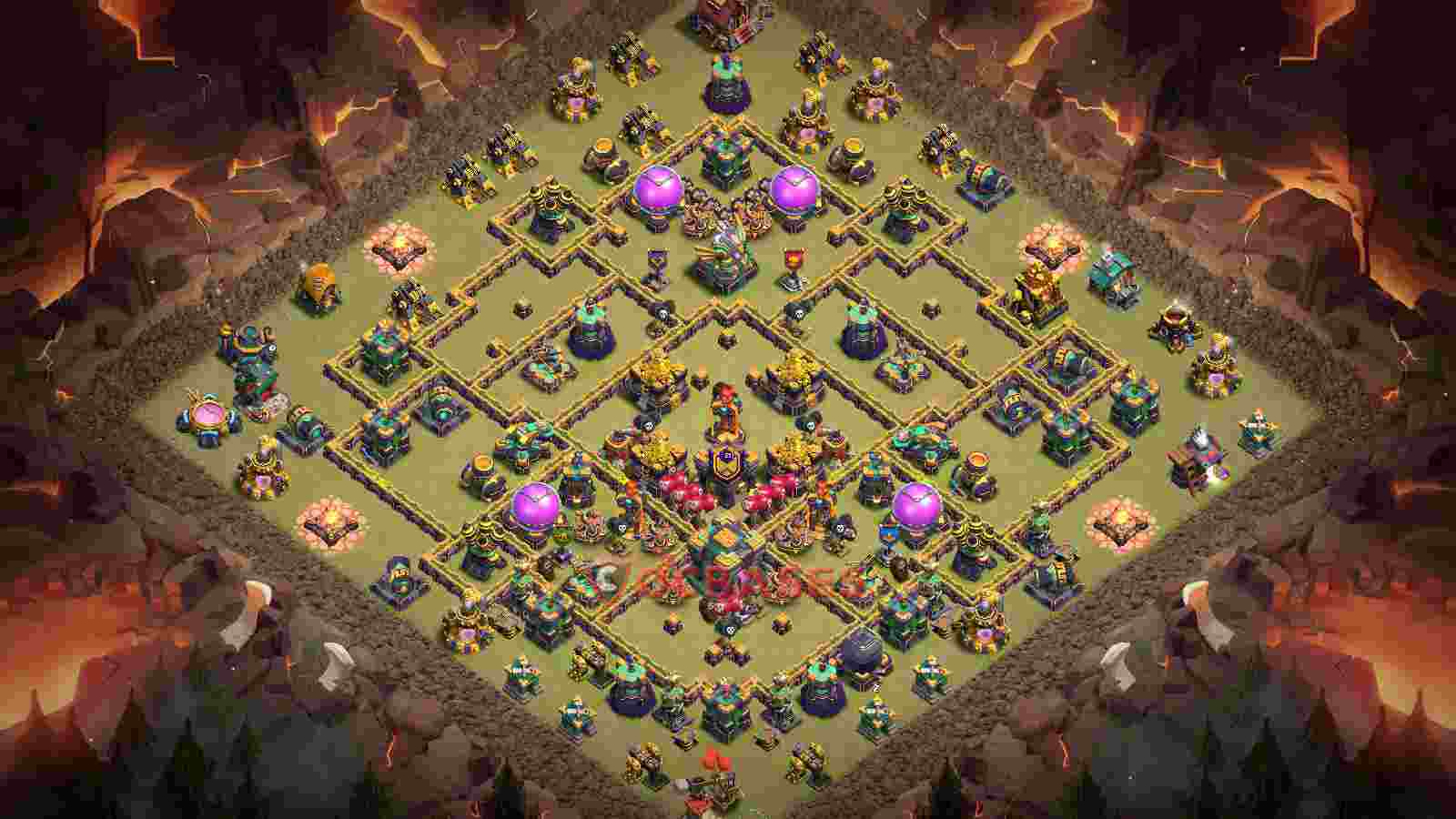 Town Hall 14 Base -war – Layout id: ckvlt base layout