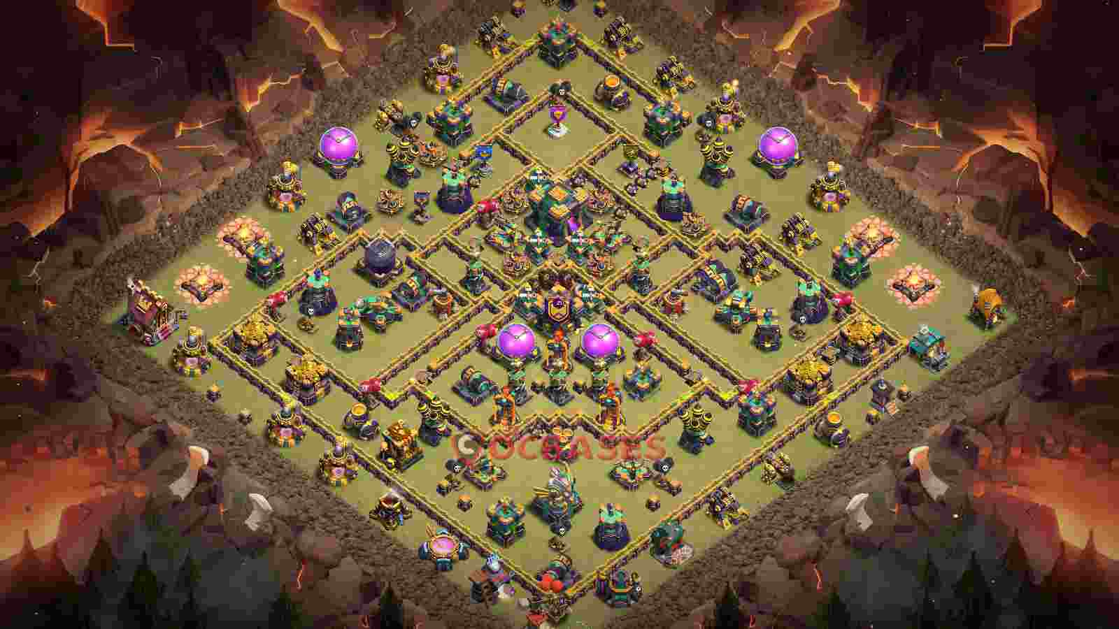 Town Hall 14 Base -war – Layout id: 8tpfx base layout
