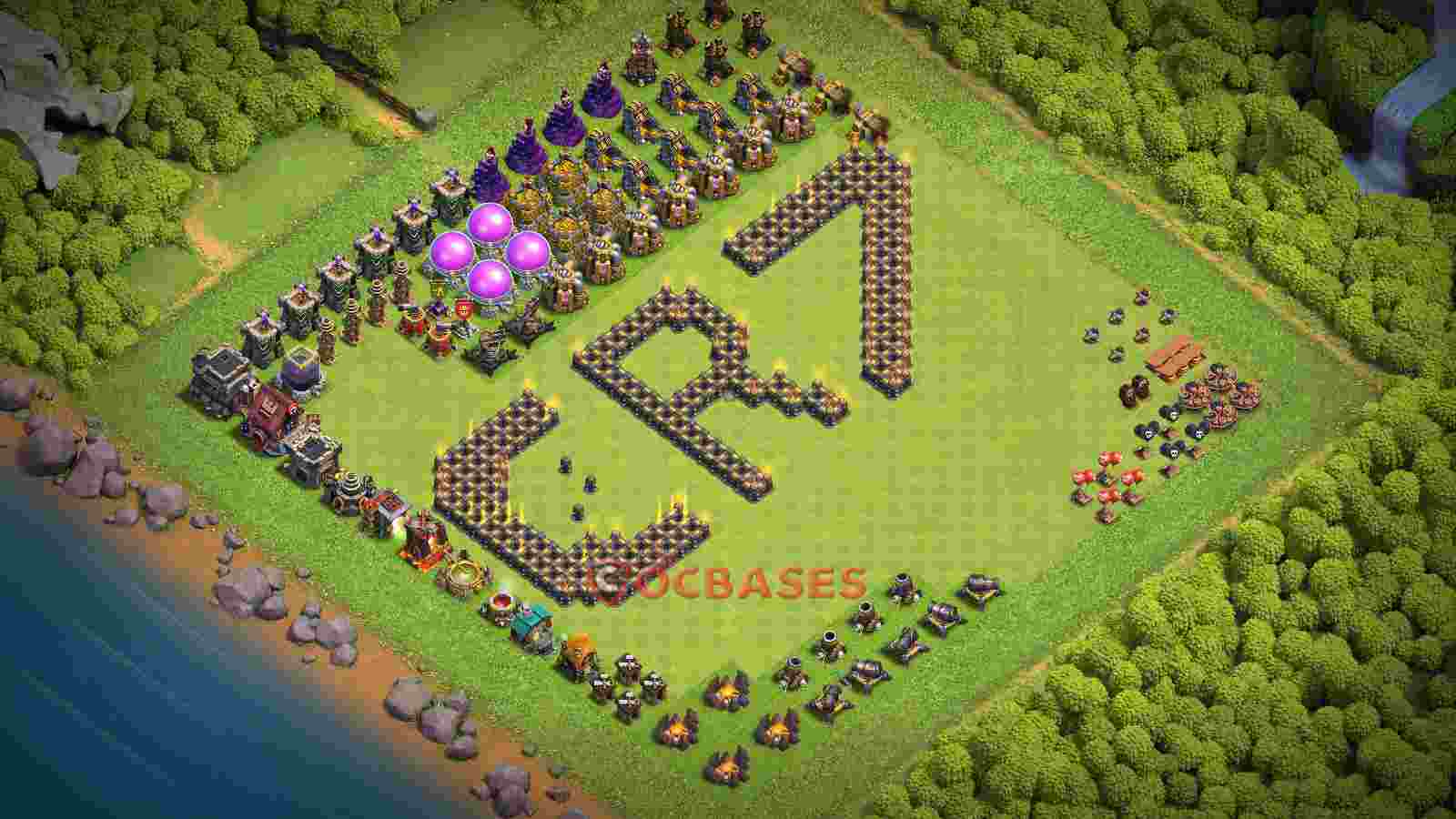Town Hall 9 Base -fun – Layout id: ow19t base layout