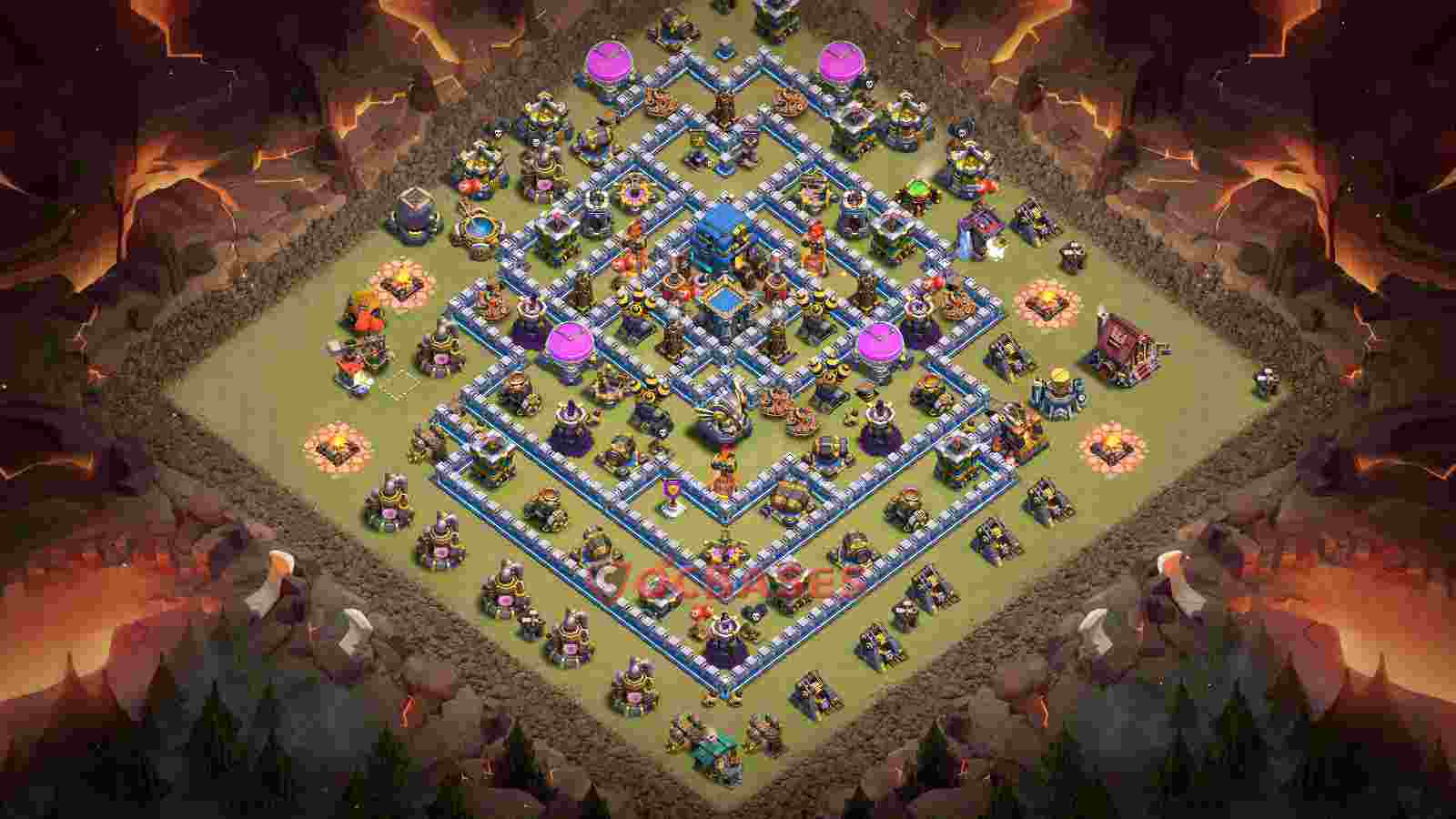 Town Hall 12 Base -war – Layout id: t0k91 base layout