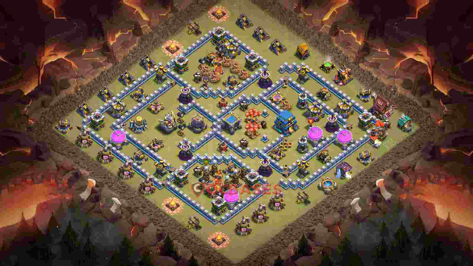 Town Hall 12 Base -war – Layout id: 3j5it base layout