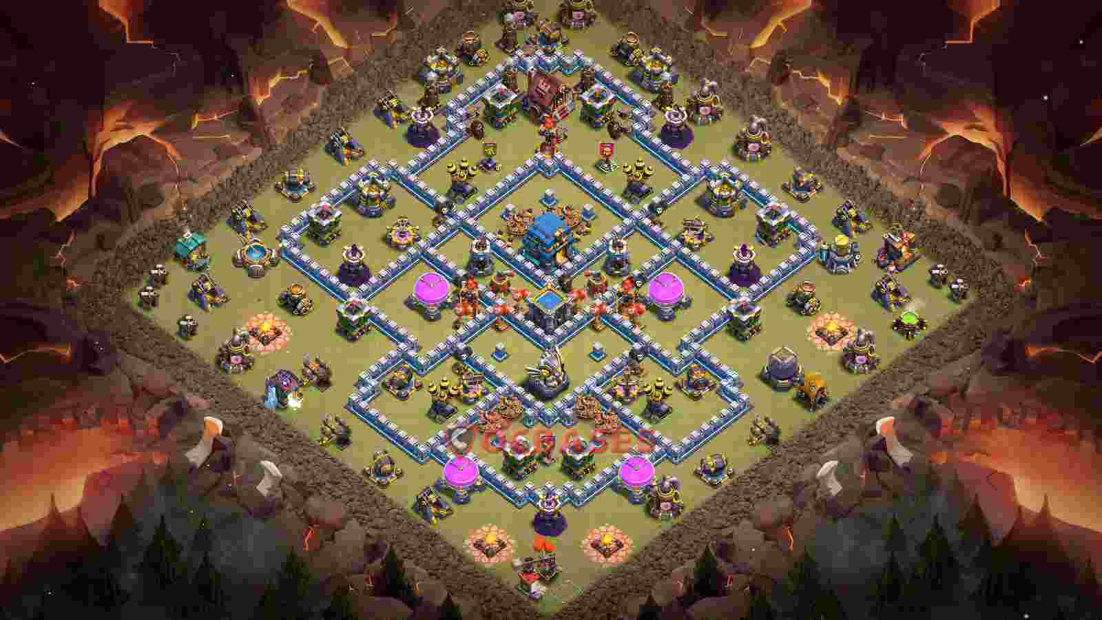 Town Hall 12 Base -war – Layout id: sl3y7 base layout