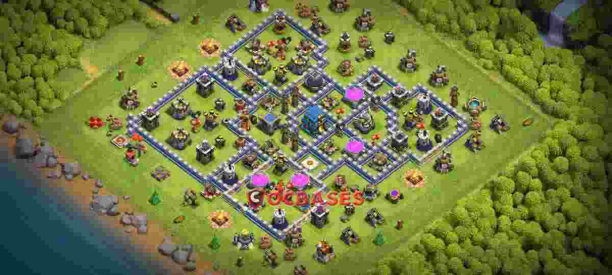 Town Hall 12 Base – Layout id: a1z16 base layout