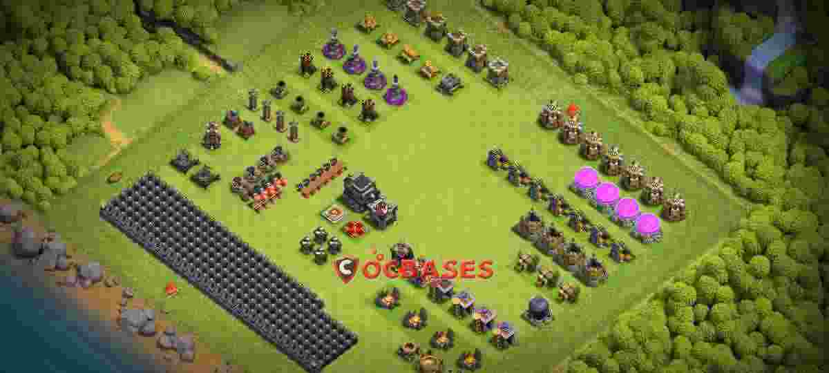 Town Hall 9 Base – Layout id: cjev9 base layout