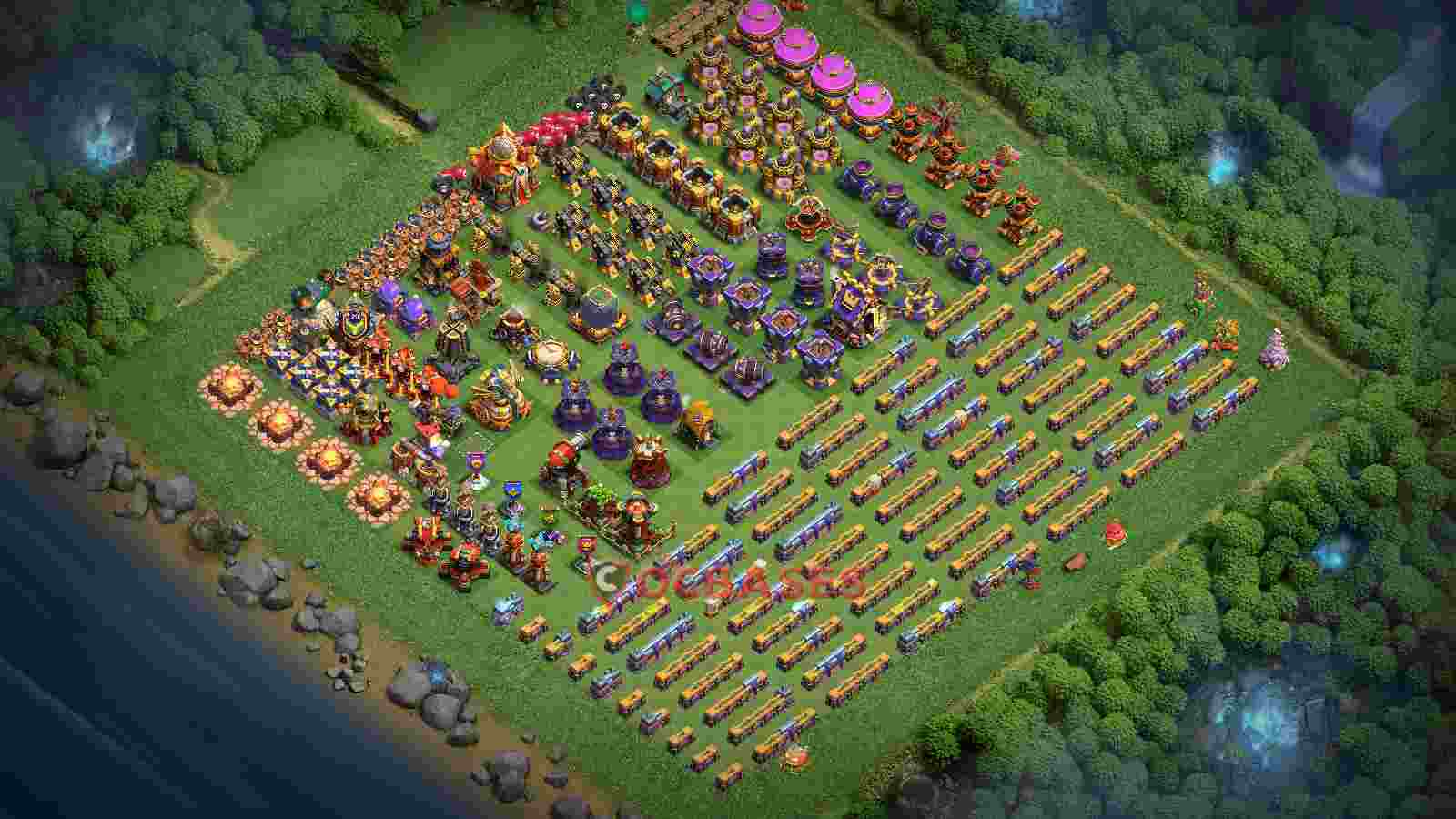 Town Hall 16 Base -progress base – Layout id: pkuiq base layout