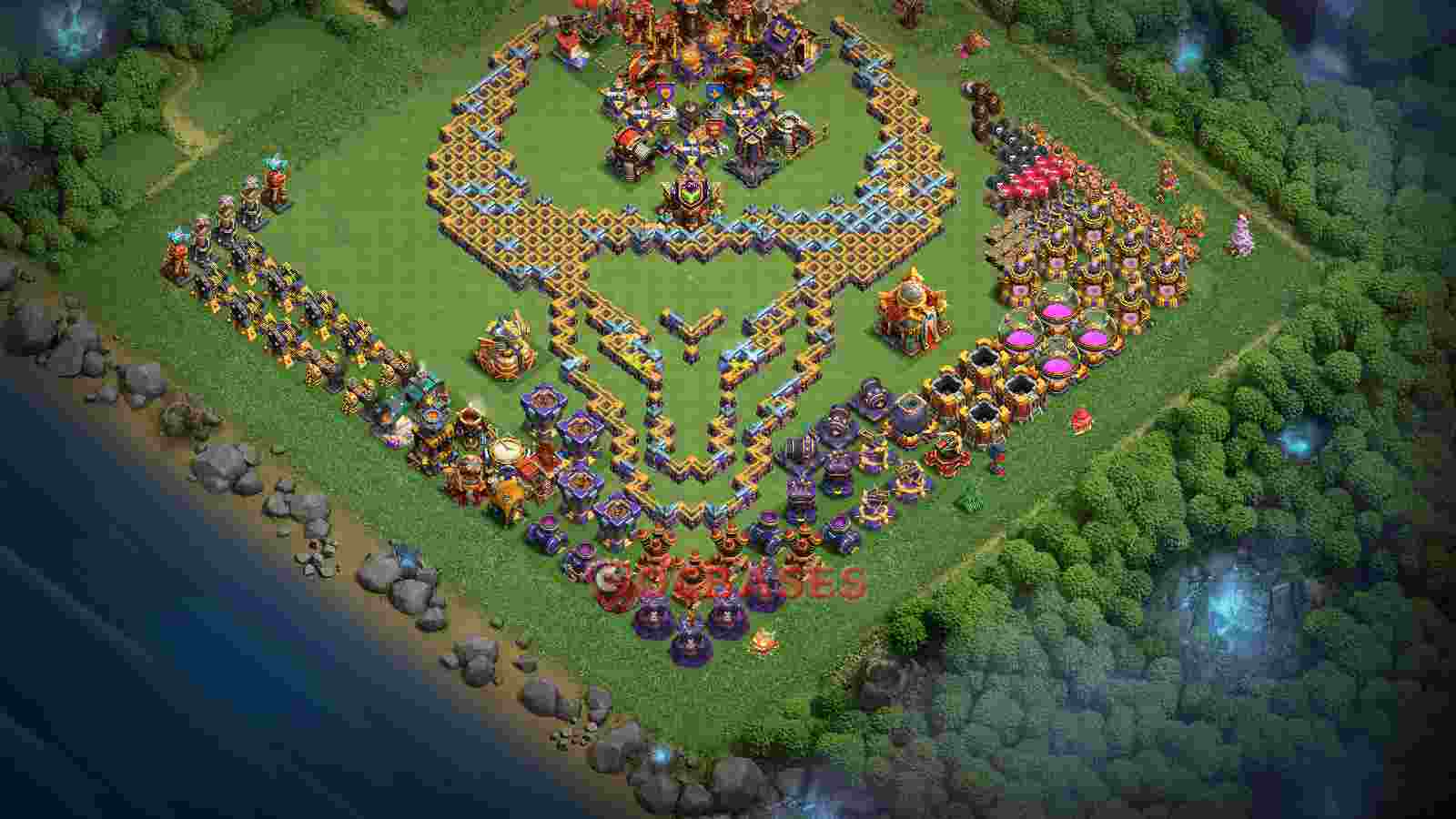 Town Hall 16 Base -fun – Layout id: lmgav base layout