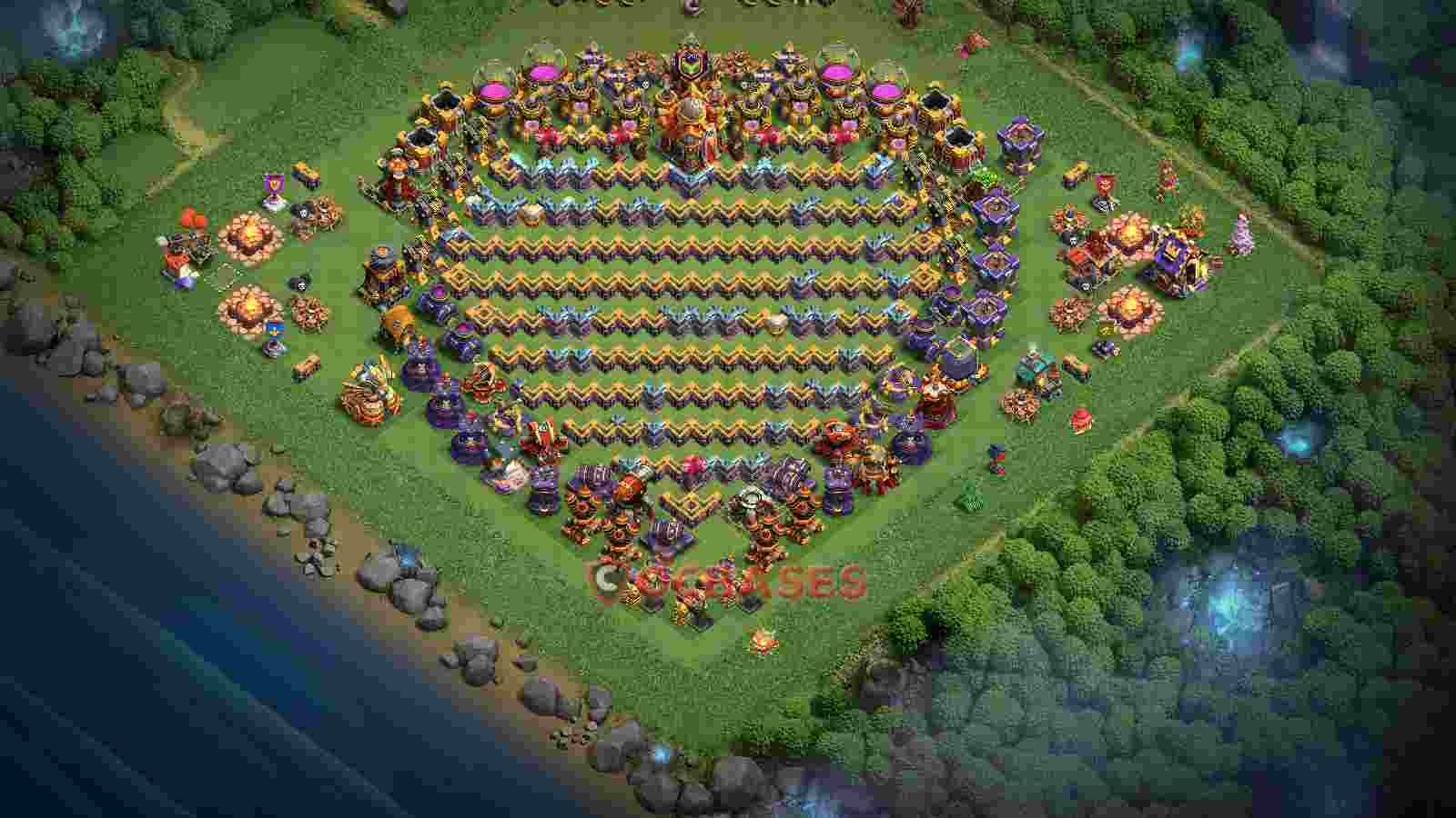 Town Hall 16 Base -fun – Layout id: ge255 base layout