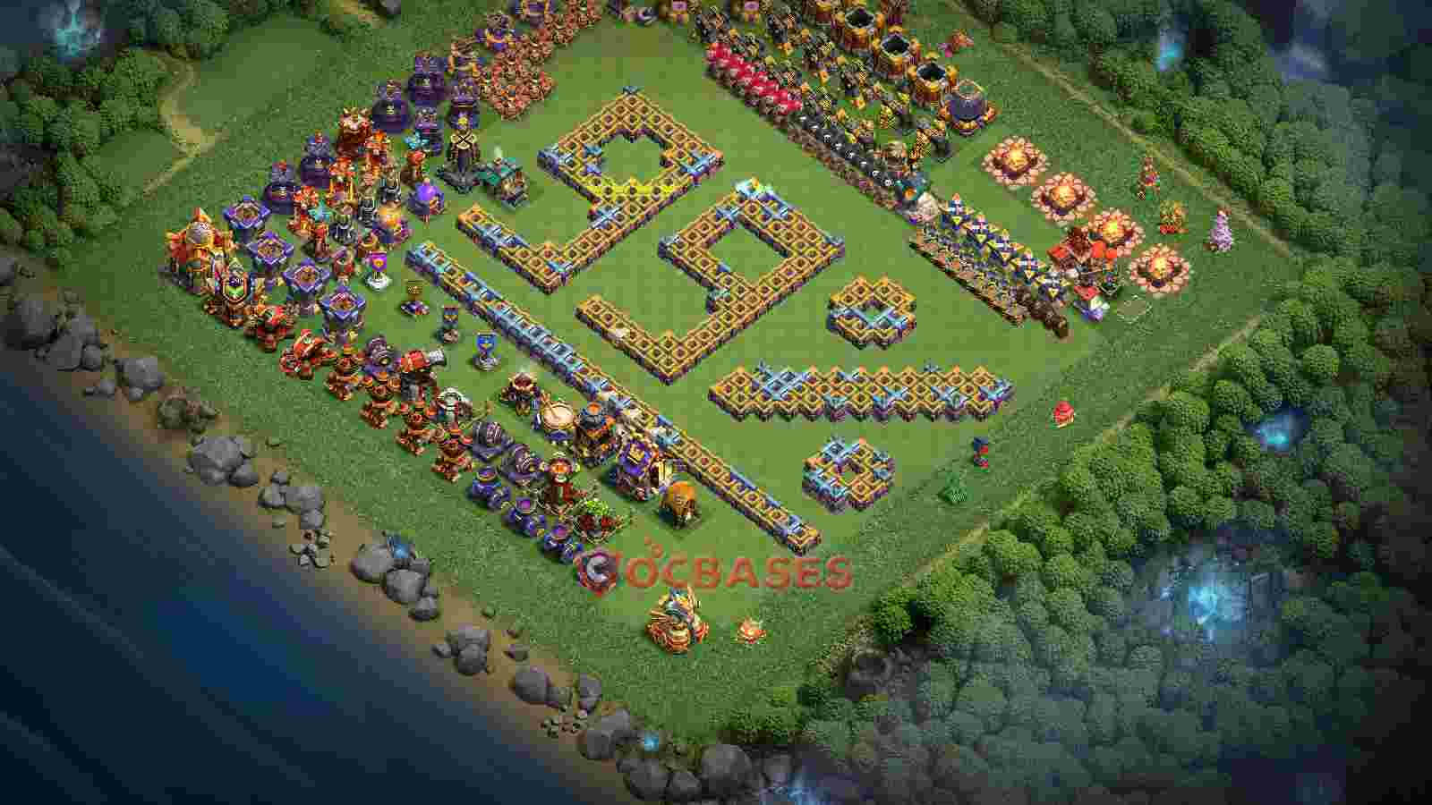 Town Hall 16 Base -fun – Layout id: ov6xh base layout