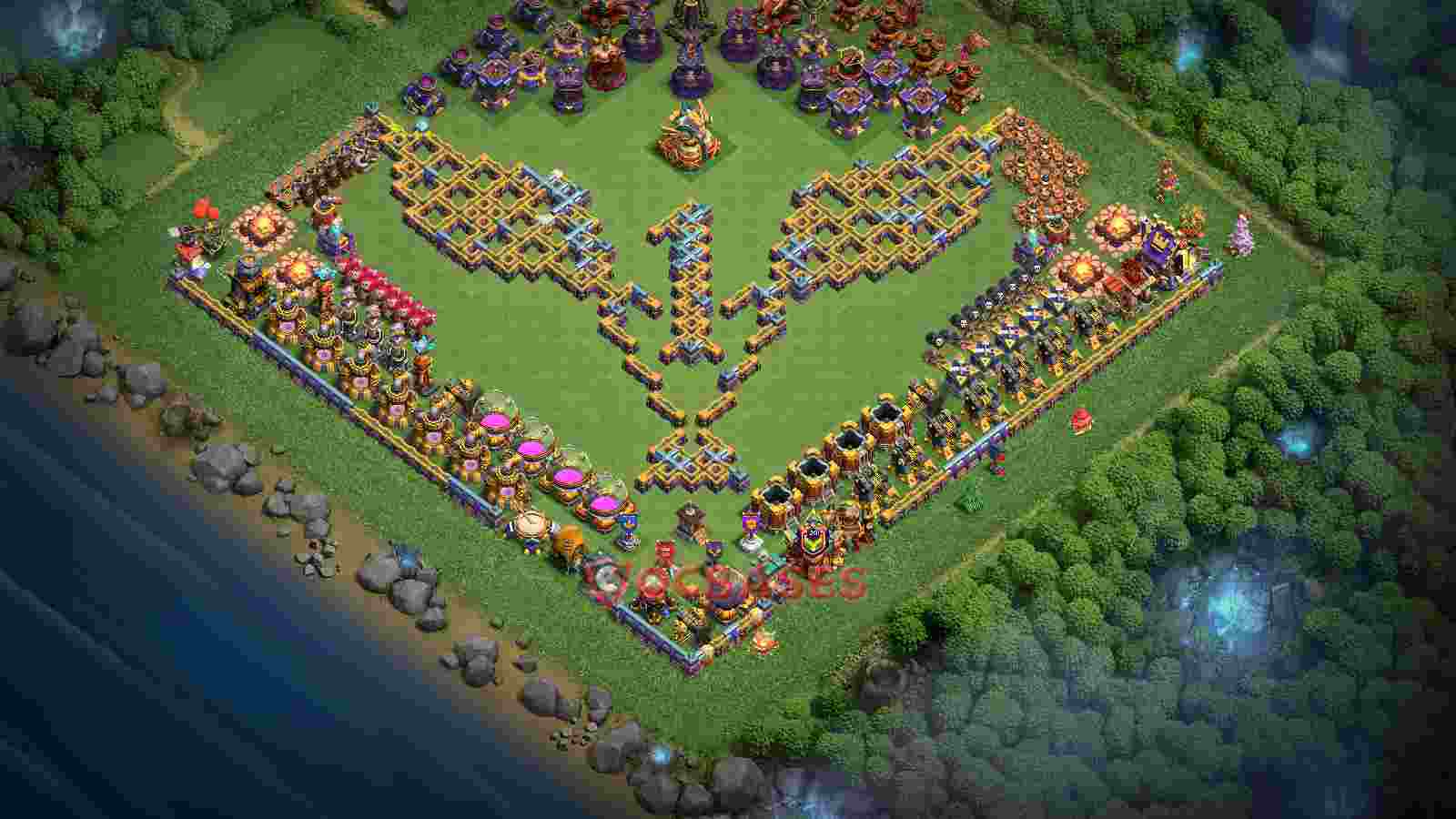 Town Hall 16 Base -fun – Layout id: 0y7s4 base layout