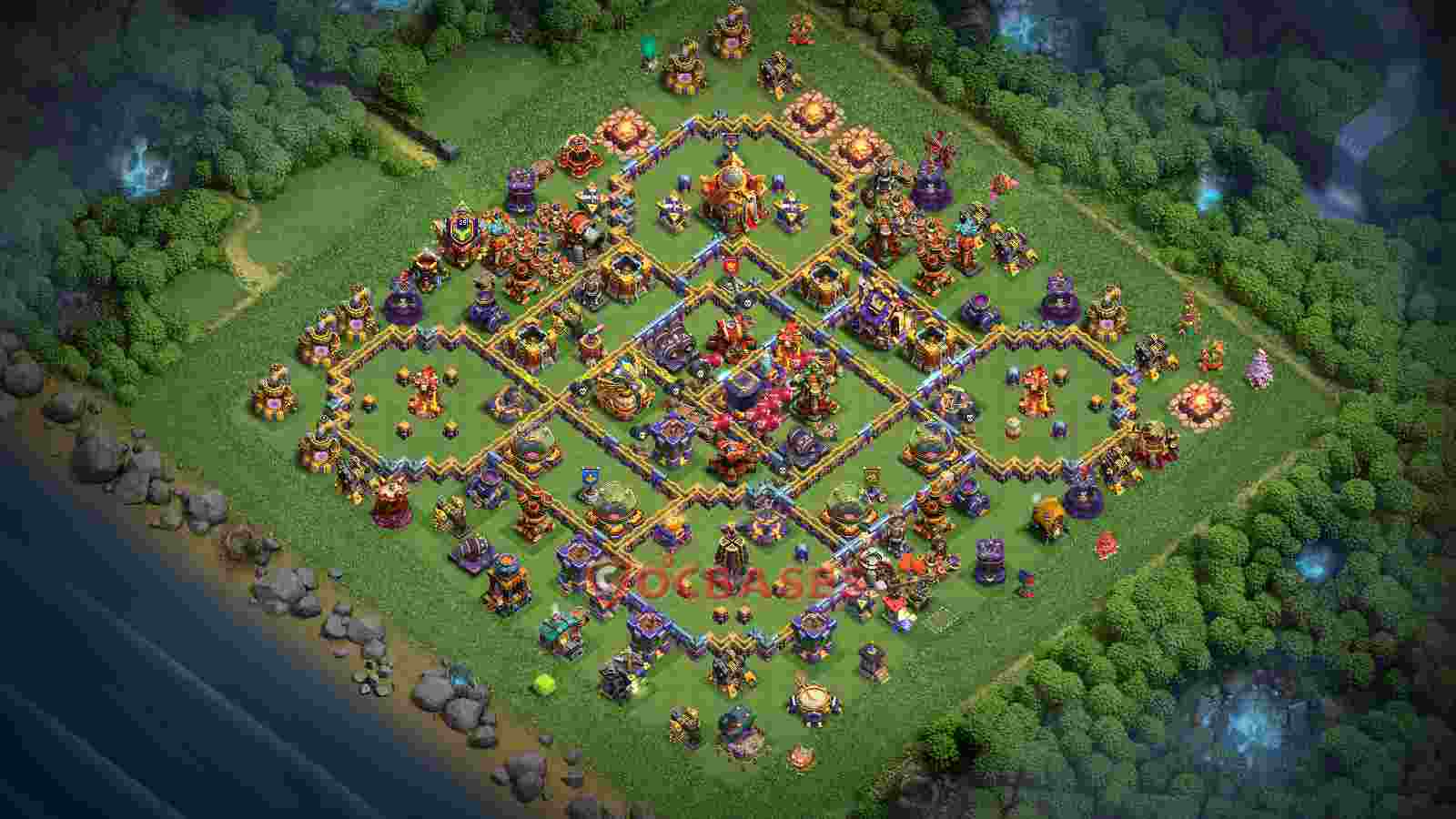 Town Hall 16 Base -farming – Layout id: yto58 base layout