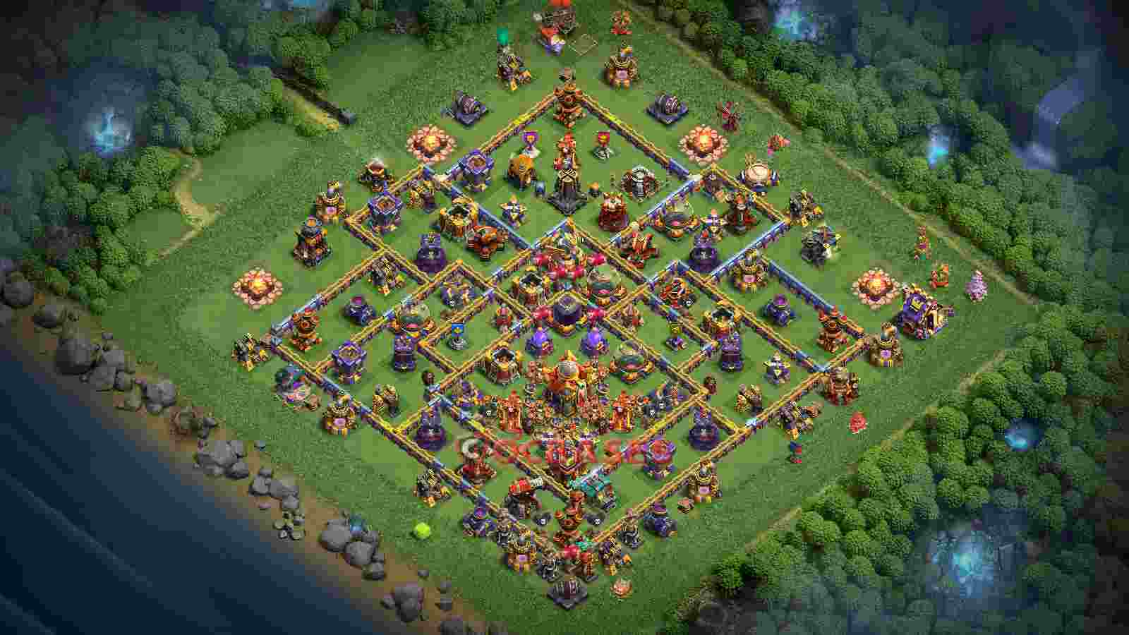 Town Hall 16 Base -farming – Layout id: oblf9 base layout