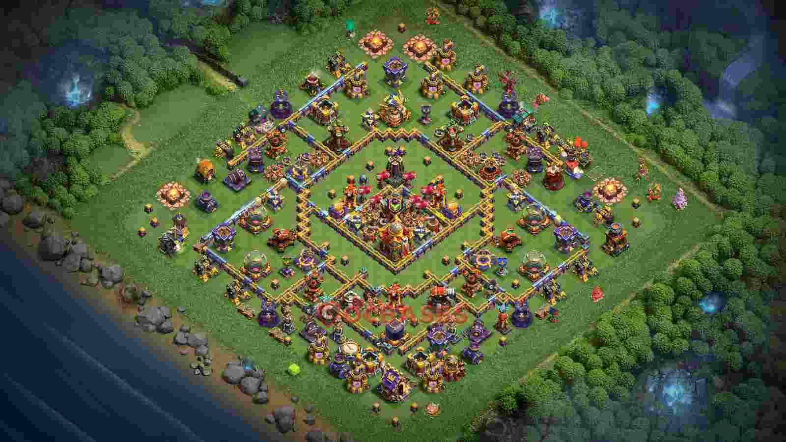 Town Hall 16 Base -farming – Layout id: xrb02 base layout