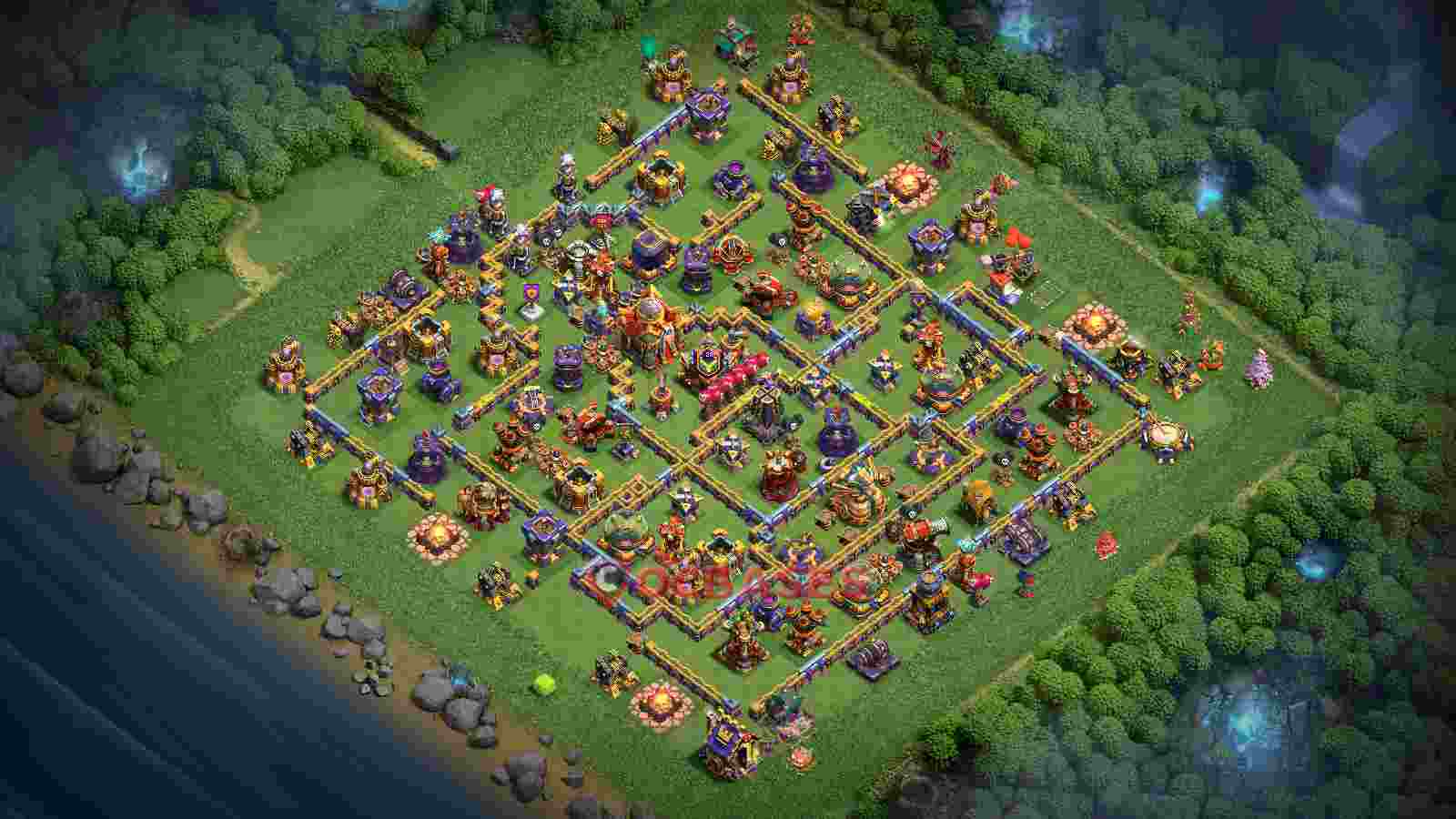 Town Hall 16 Base -farming – Layout id: bkxzv base layout