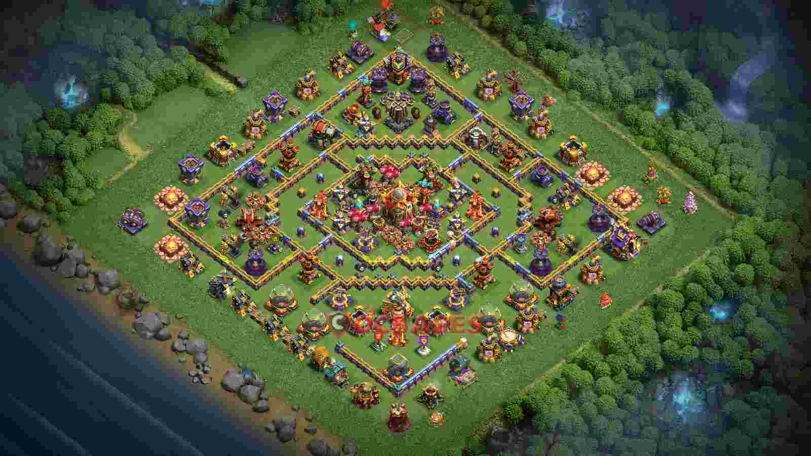 Town Hall 16 Base -farming – Layout id: vy704 base layout