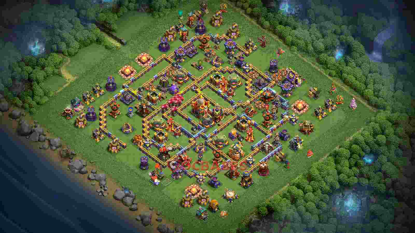 Town Hall 16 Base -farming – Layout id: if7je base layout