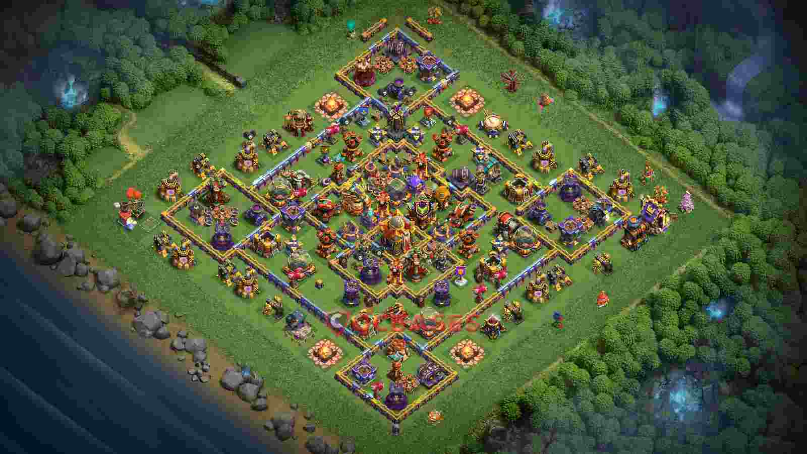 Town Hall 16 Base -farming – Layout id: 4z4hh base layout