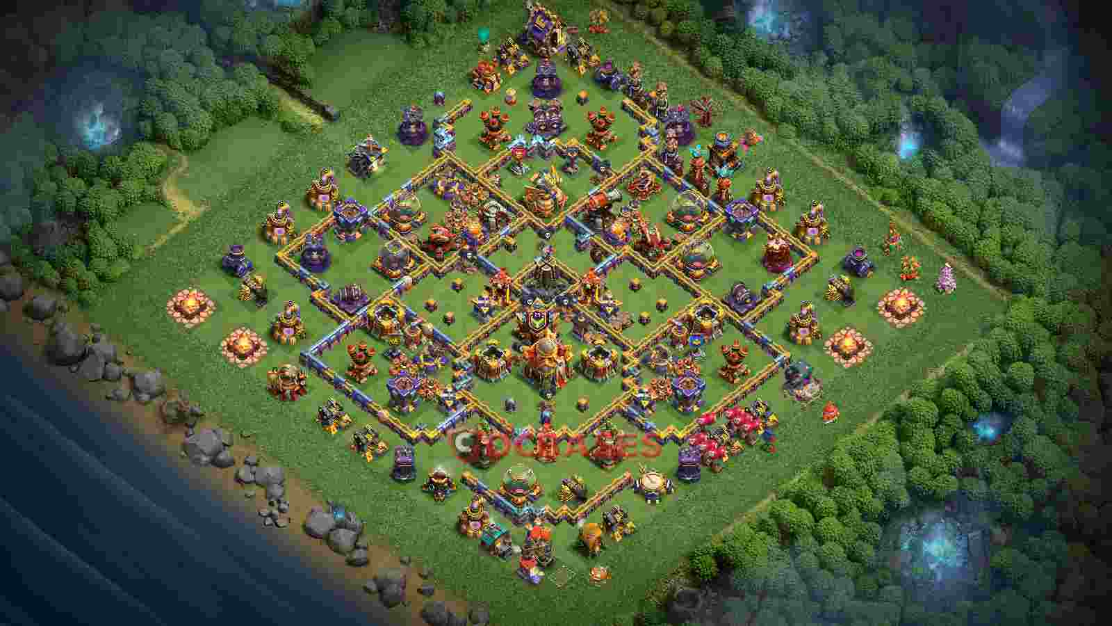Town Hall 16 Base -farming – Layout id: vq1vv base layout