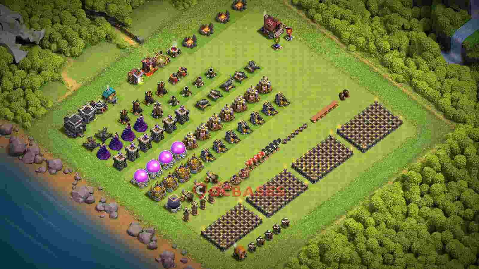 Town Hall 9 Base -progress base – Layout id: qk027 base layout