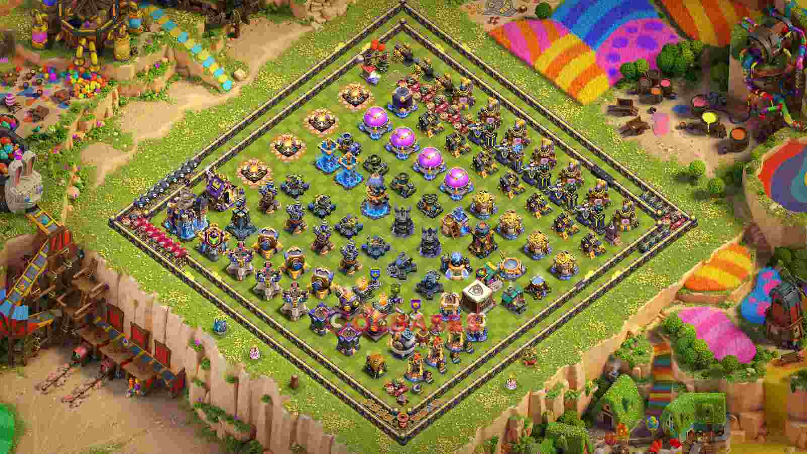 Town Hall 18 Base -progress base – Layout id: tnuue base layout