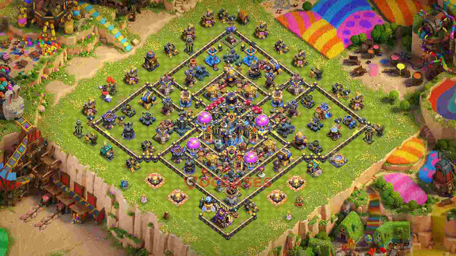 Town Hall 18 Base -farming – Layout id: 5crbm base layout