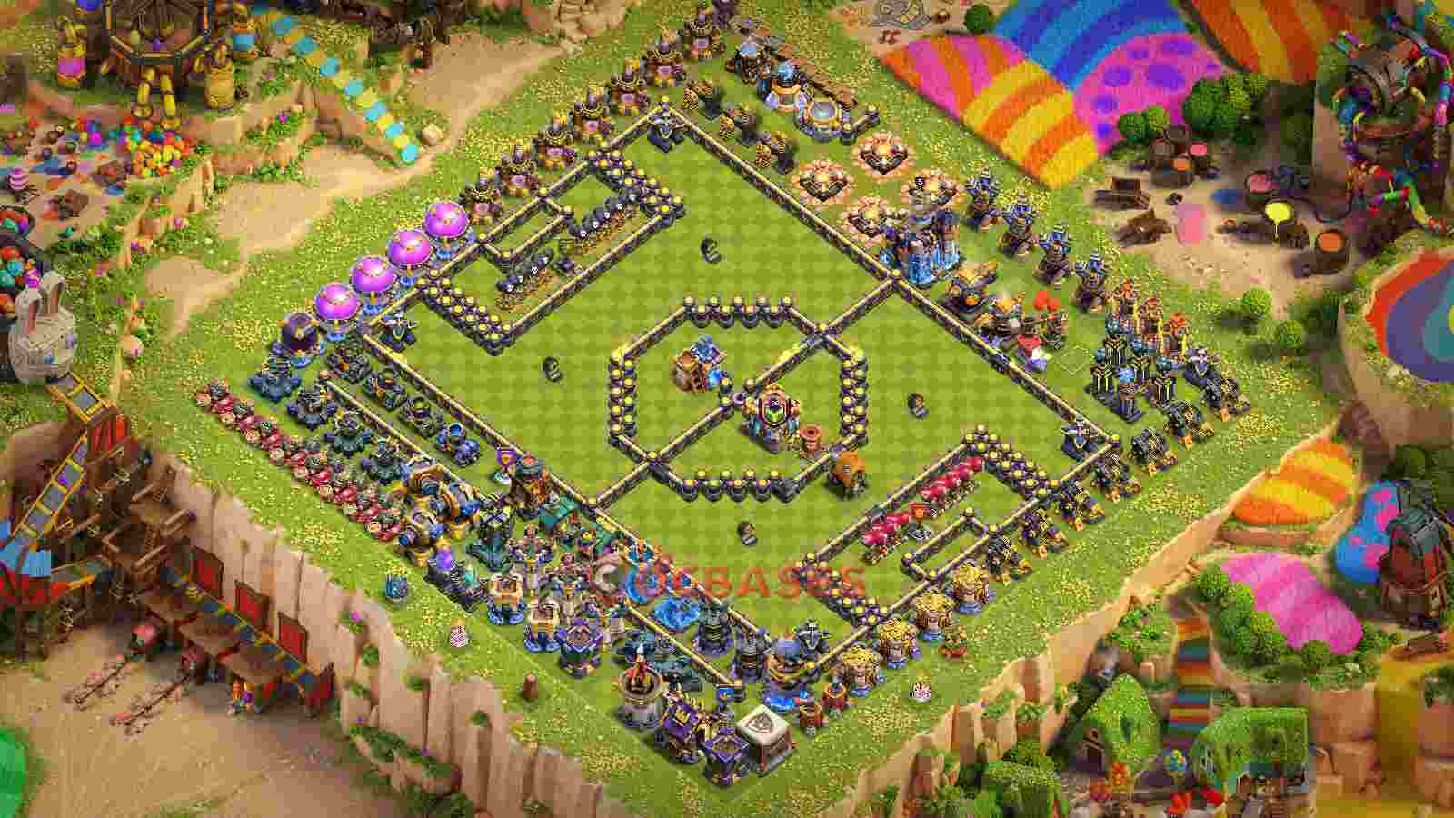 Town Hall 18 Base -fun – Layout id: ln1k9 base layout