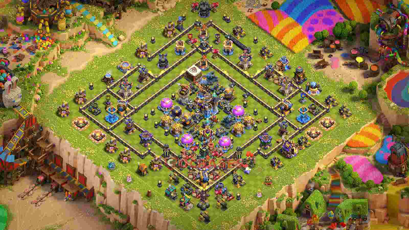 Town Hall 18 Base -farming – Layout id: wg2np base layout