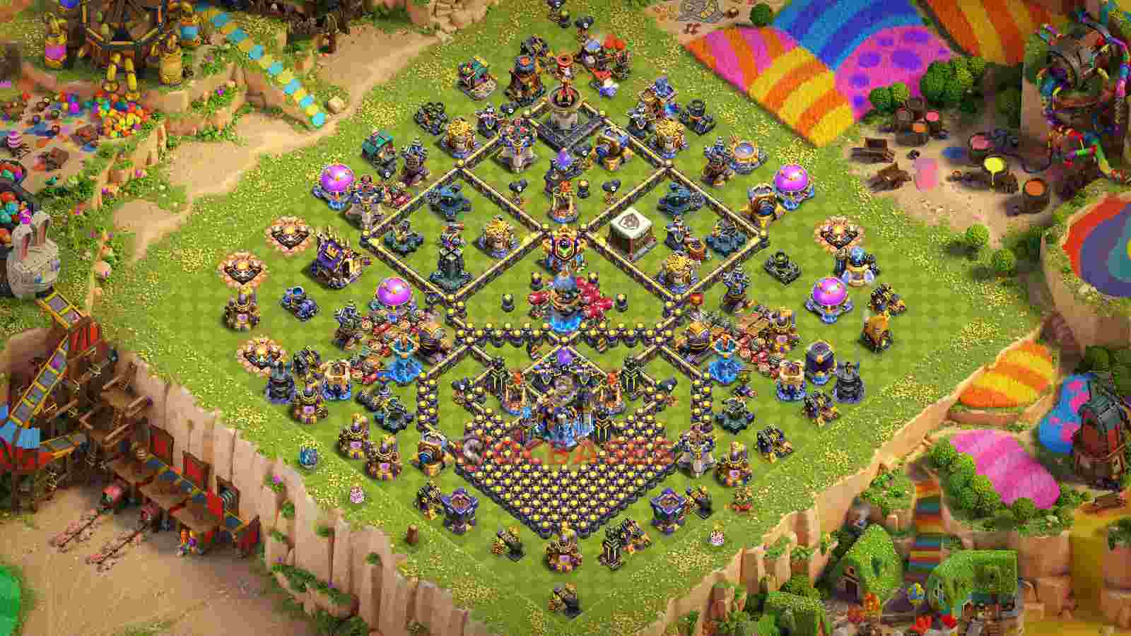 Town Hall 18 Base -trophy – Layout id: 0dfbs base layout