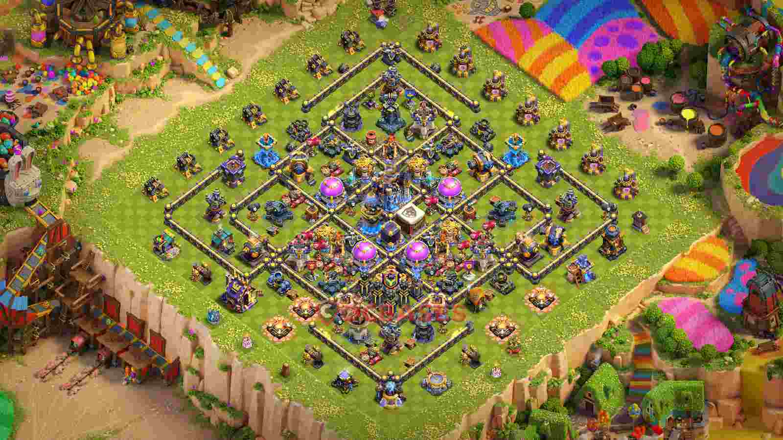 Town Hall 18 Base -farming – Layout id: roltz base layout