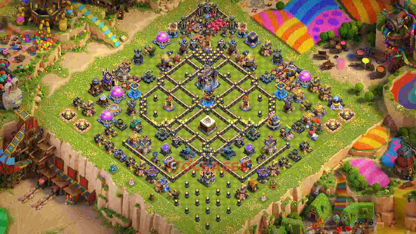Town Hall 18 Base -trophy – Layout id: h47a3 base layout