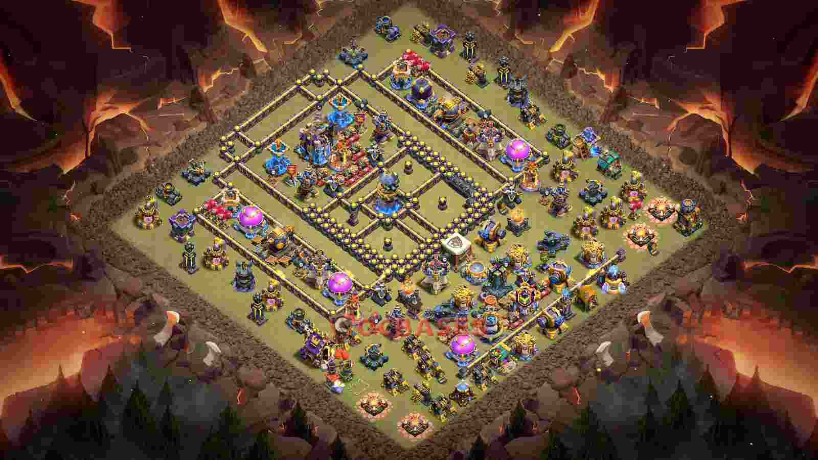 Town Hall 18 Base -war – Layout id: bwpw9 base layout