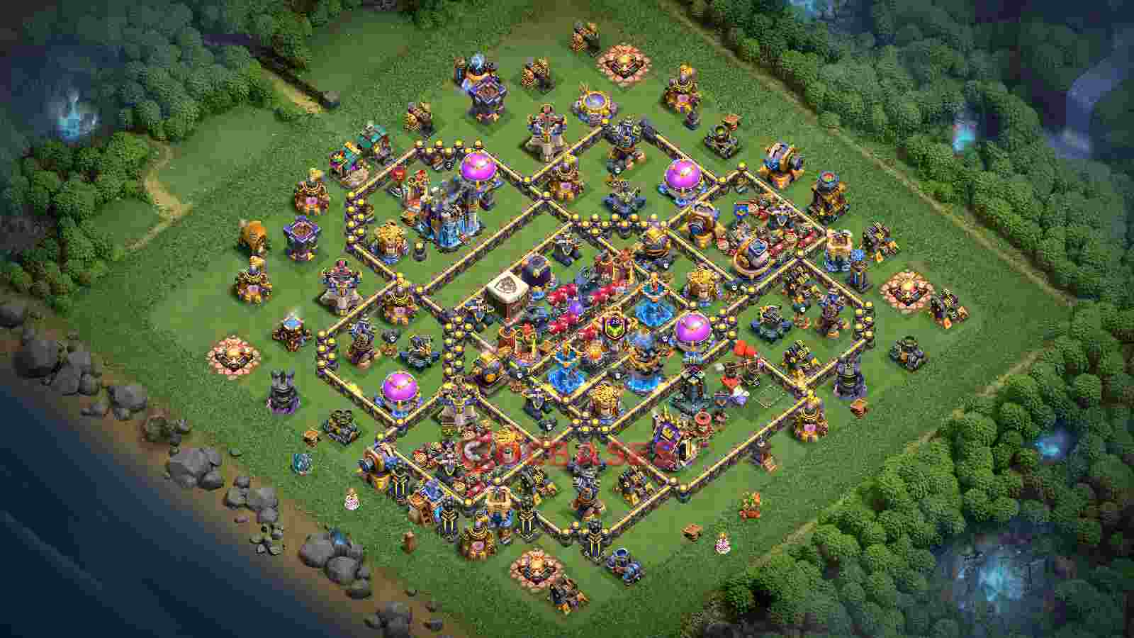 Town Hall 18 Base -farming – Layout id: oywl1 base layout