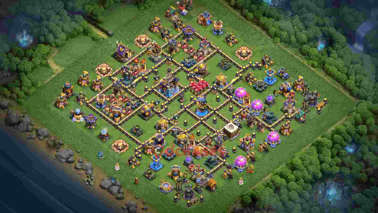 Town Hall 18 Base -trophy – Layout id: prf10 base layout