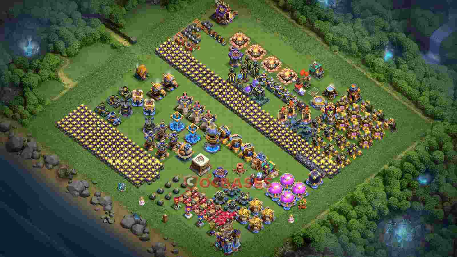 Town Hall 18 Base -progress base – Layout id: o298b base layout