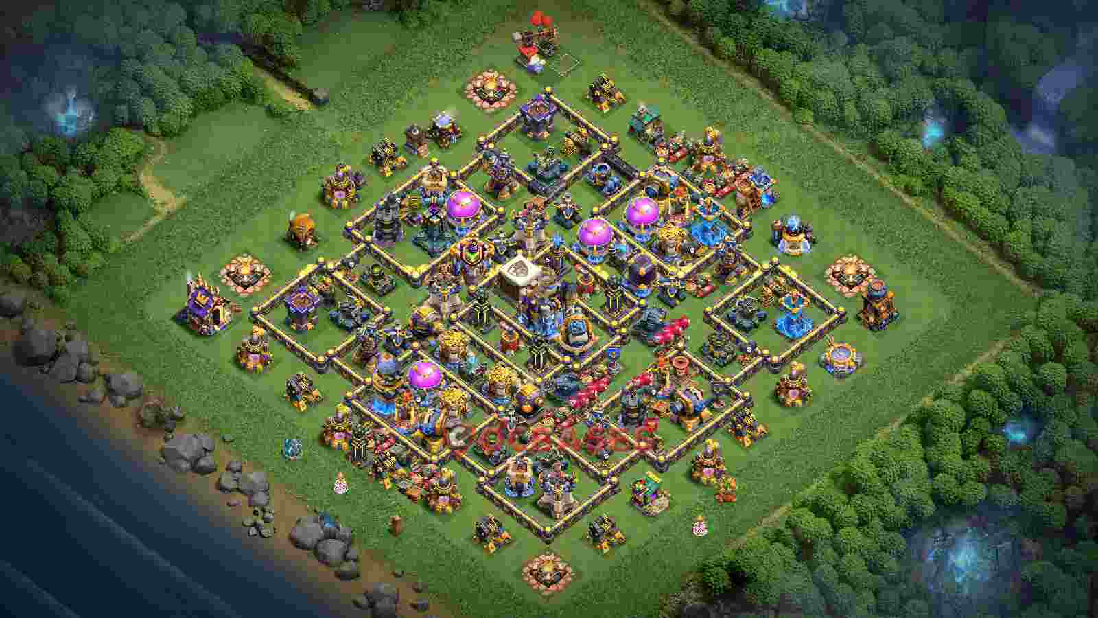 Town Hall 18 Base -farming – Layout id: 98o4z base layout