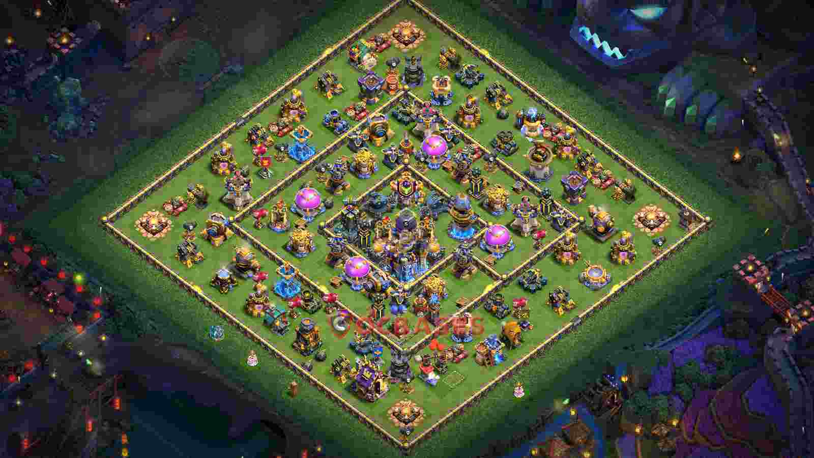 Town Hall 18 Base -farming – Layout id: kguho base layout
