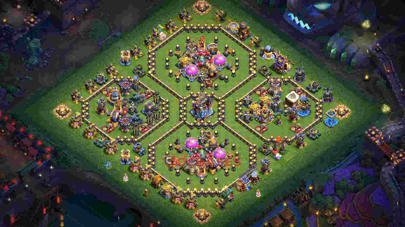 Town Hall 18 Base -farming – Layout id: hjri4 base layout