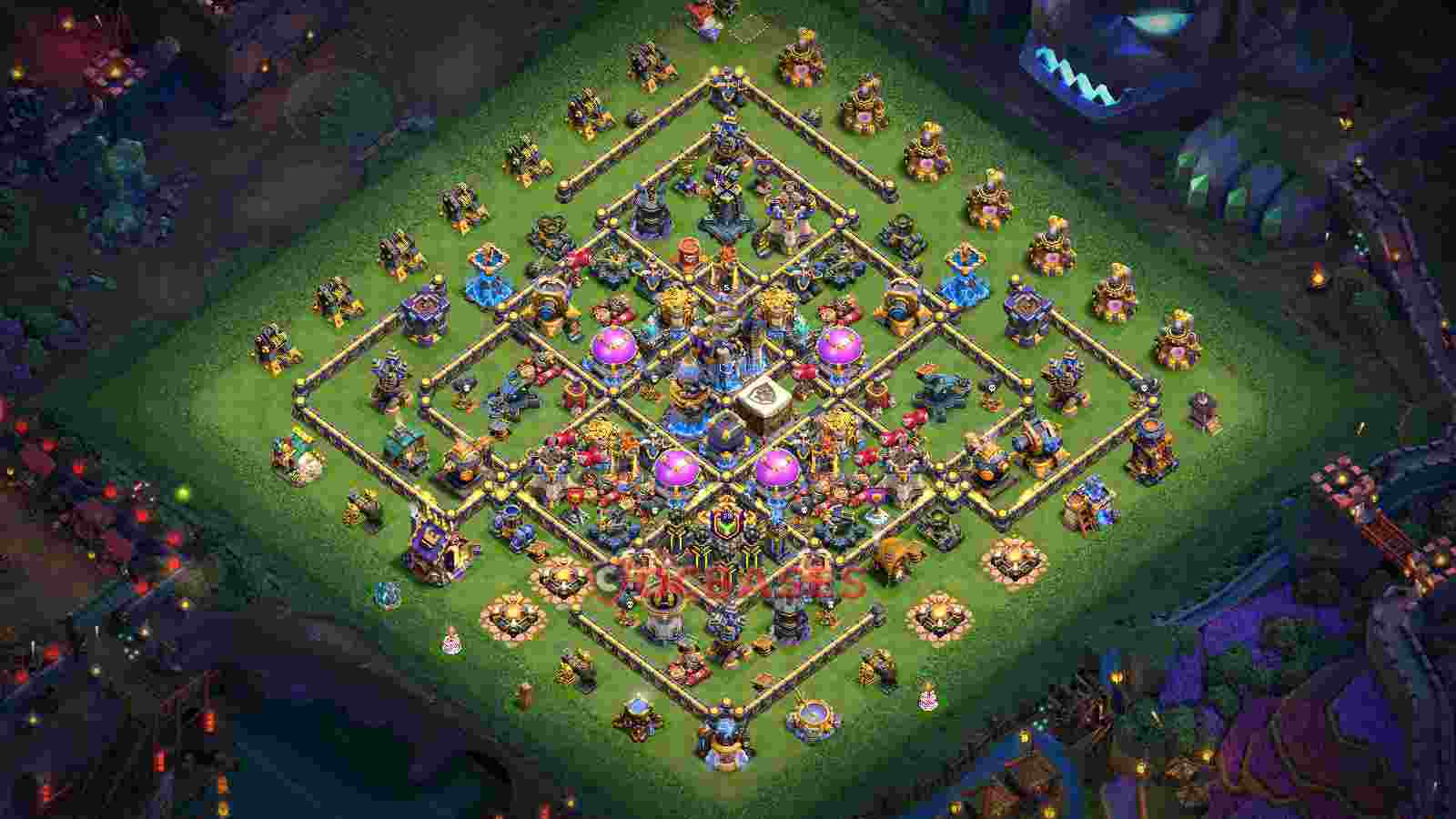 Town Hall 18 Base -farming – Layout id: 5ojdh base layout