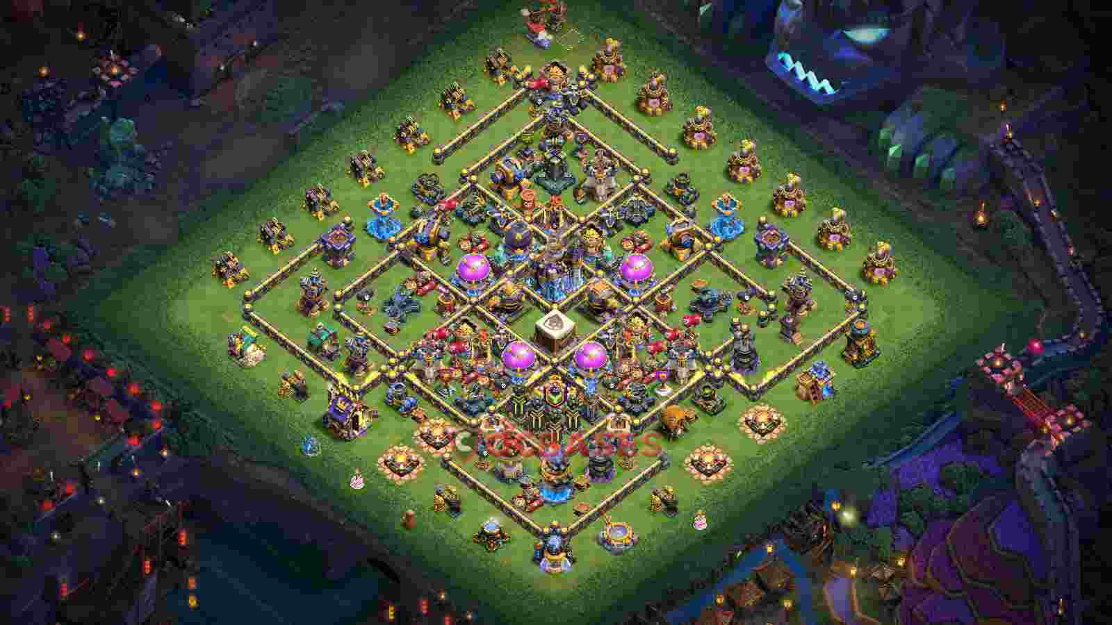 Town Hall 18 Base -farming – Layout id: 81zws base layout
