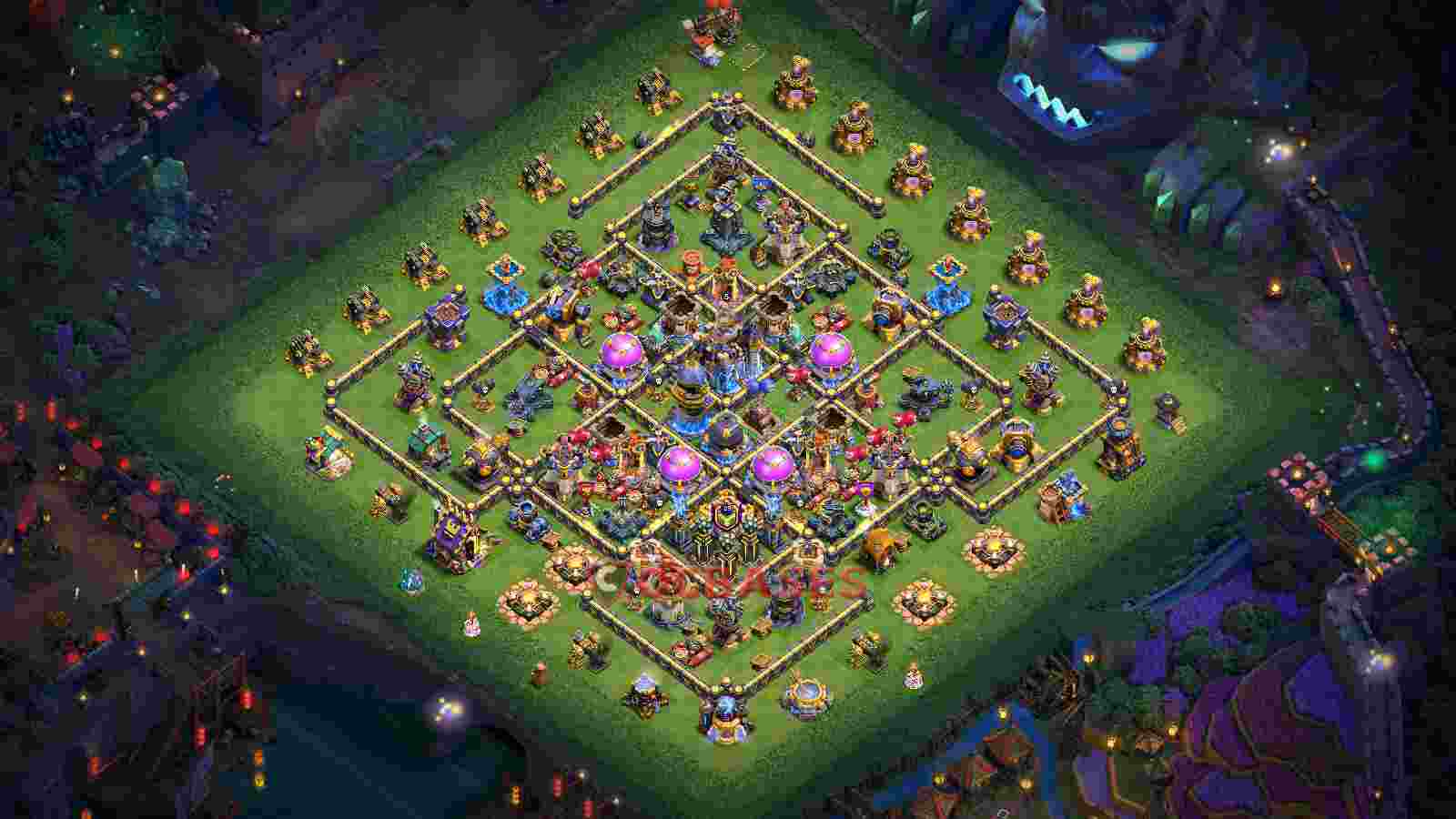 Town Hall 18 Base -farming – Layout id: oevs4 base layout