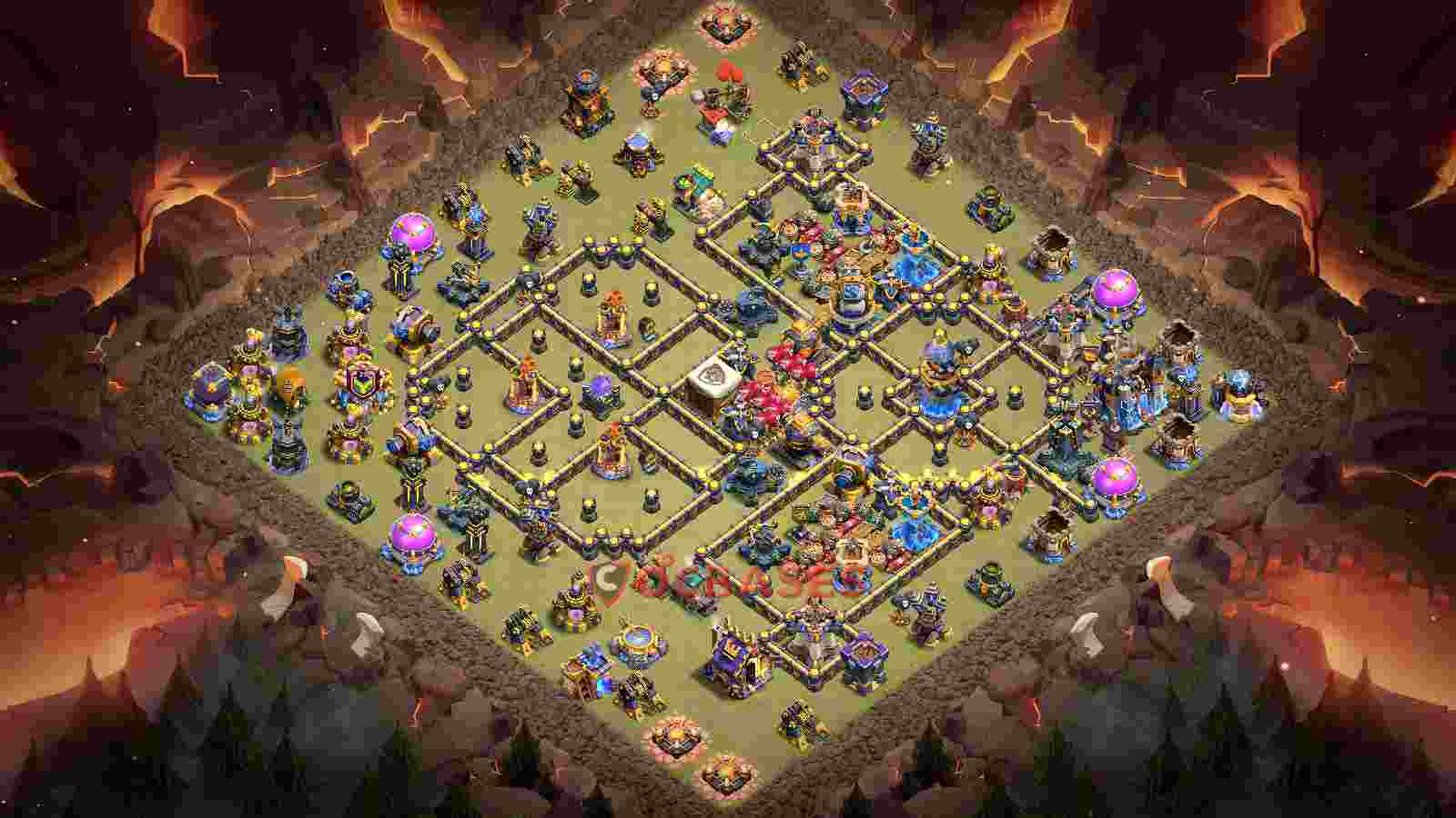 Town Hall 18 Base -war – Layout id: zj7k5 base layout