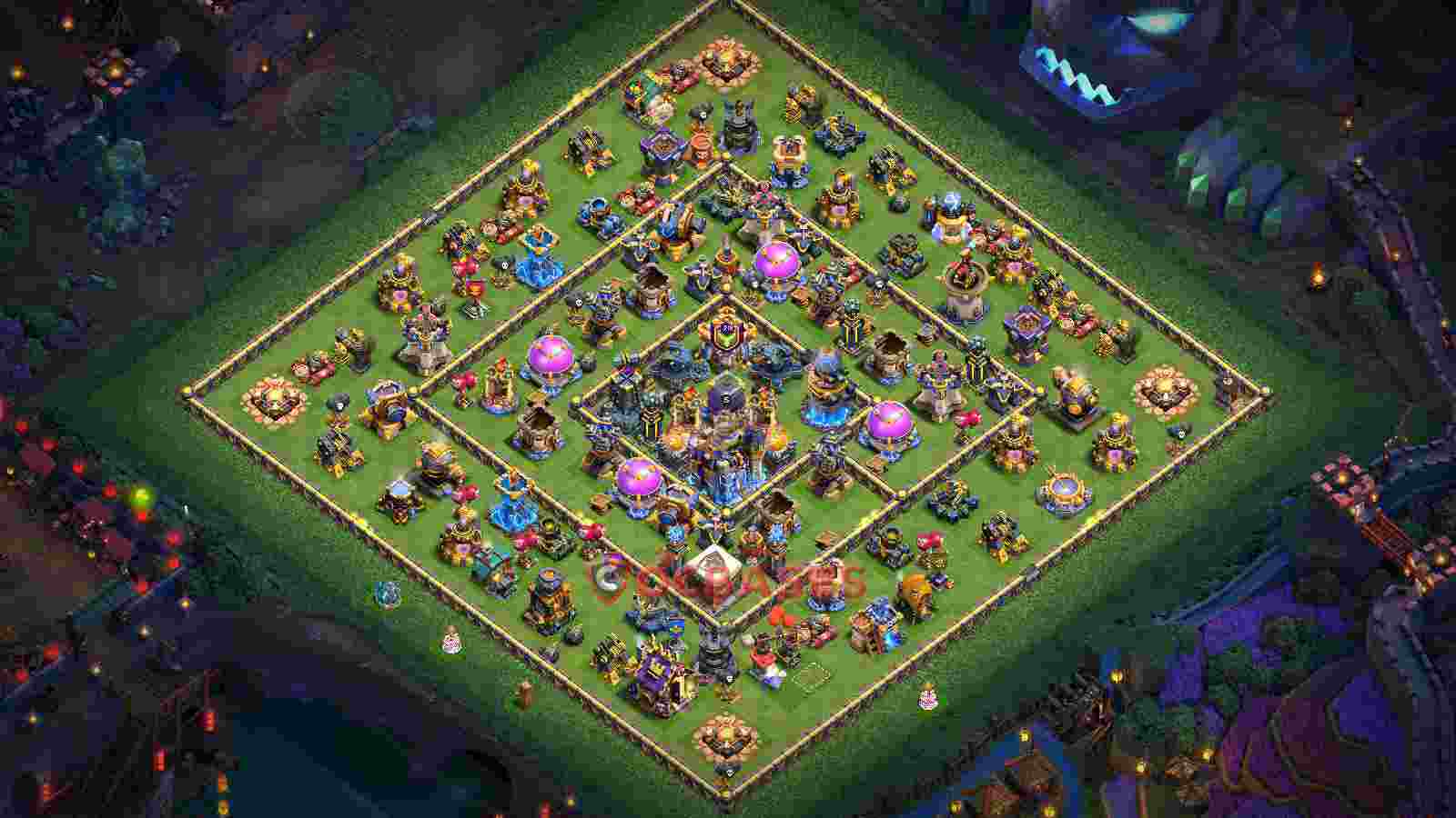 Town Hall 18 Base -farming – Layout id: oy32w base layout